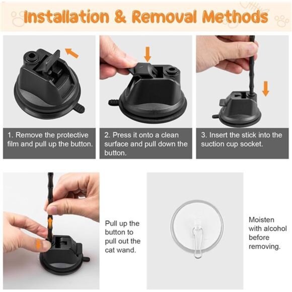 Cat Wand Toy, 15 Pcs Interactive Cat Feather Toys for Indoor Self Play - Picture 7 of 8